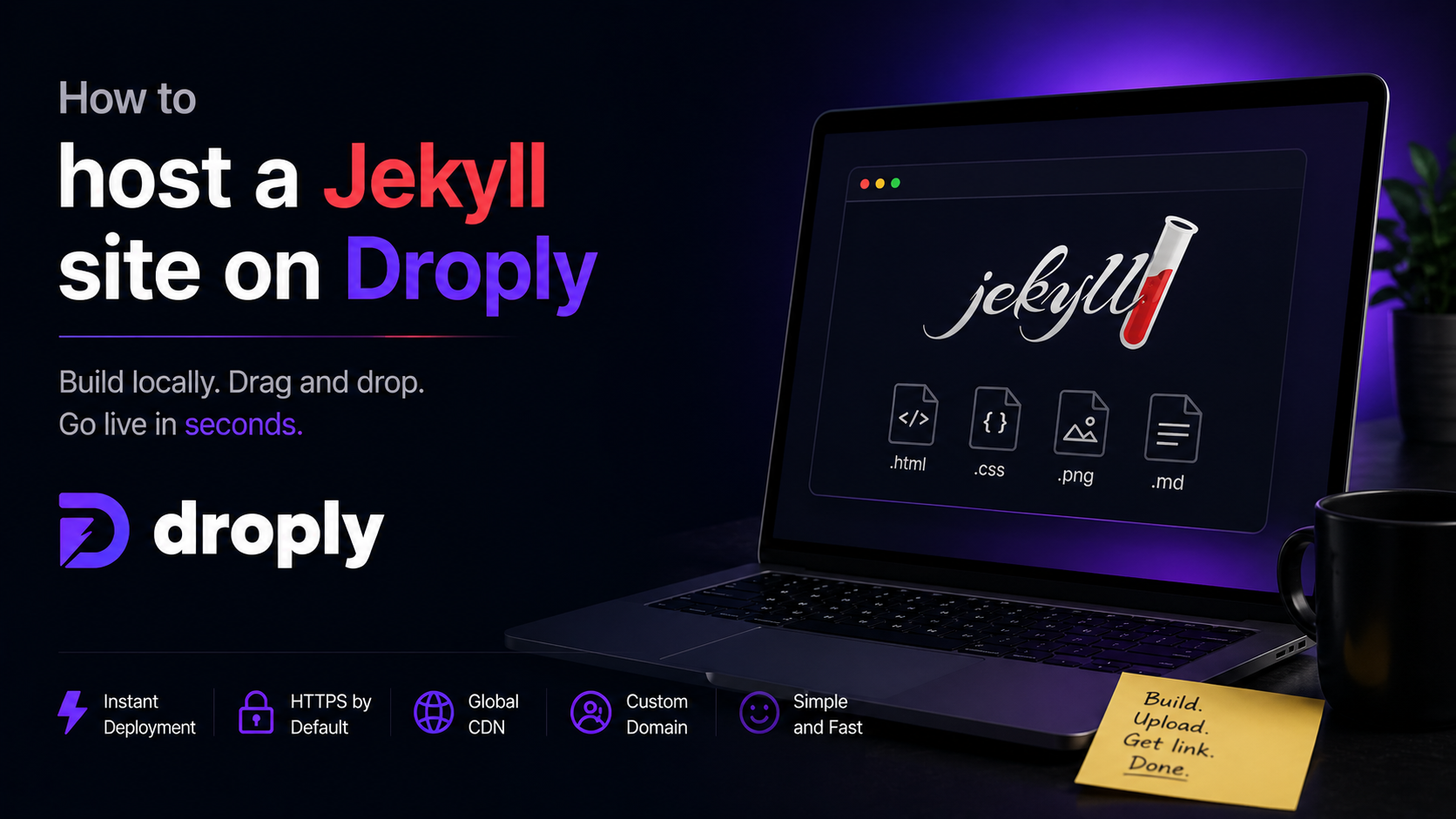 Cover image for How to Host a Jekyll Site on Droply