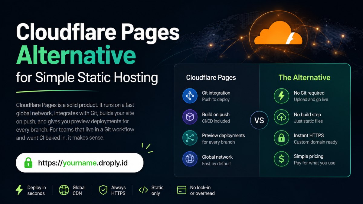 Cover image for Cloudflare Pages Alternative for Simple Static Hosting