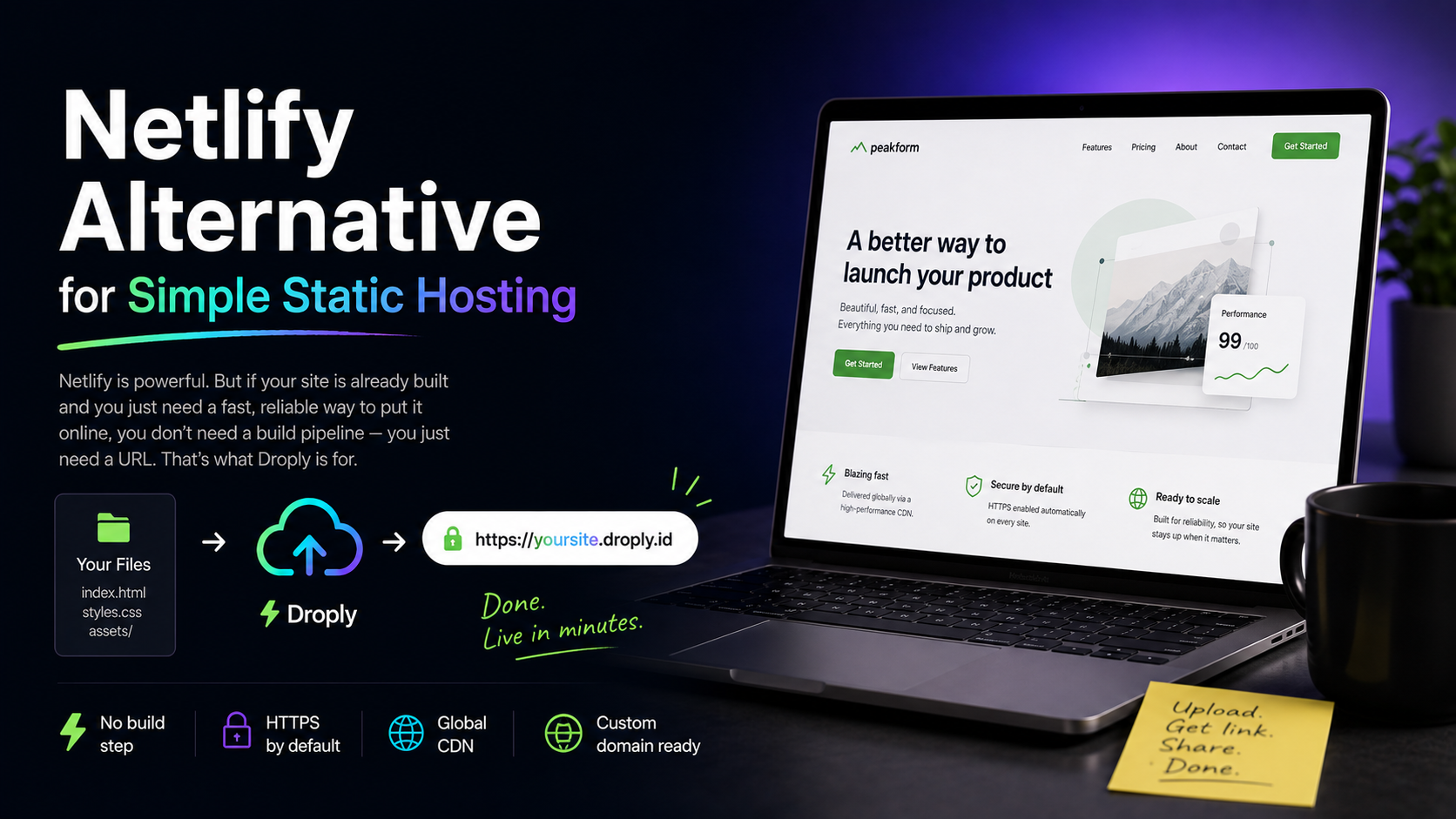 Cover image for Netlify Alternative for Simple Static Hosting